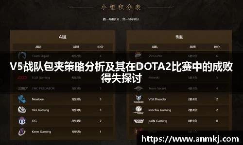 V5战队包夹策略分析及其在DOTA2比赛中的成败得失探讨